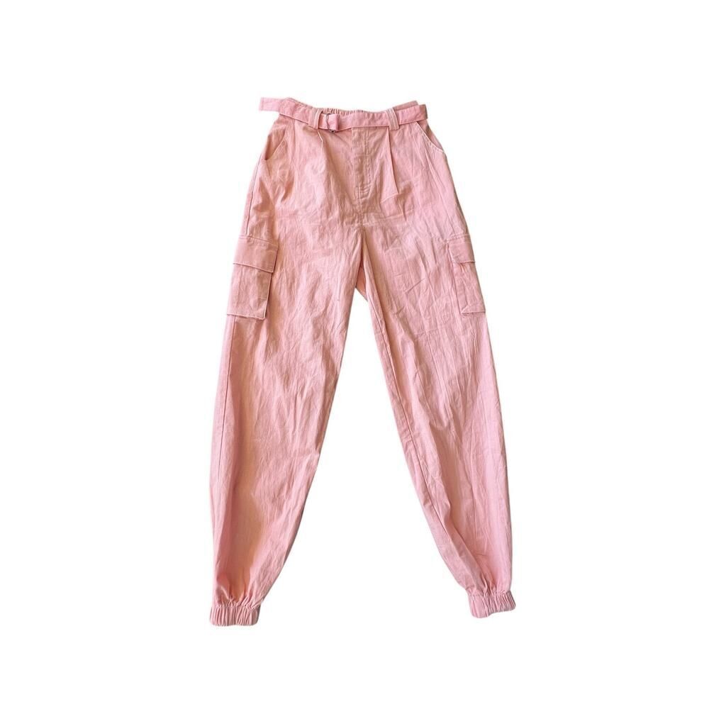 HELLO MOLLY PINK CARGO PANTS SIZE 2